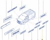 Originalteil Neu Emblem Logo DCI 125 für Renault Trafic III , 808939348R